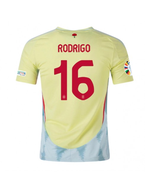 Španjolska Rodri Hernandez #16 Gostujuci Dres EP 2024 Kratak Rukavima Španjolska Rodri Hernandez #16 Gostujuci Dres EP 2024 Kratak Rukavima